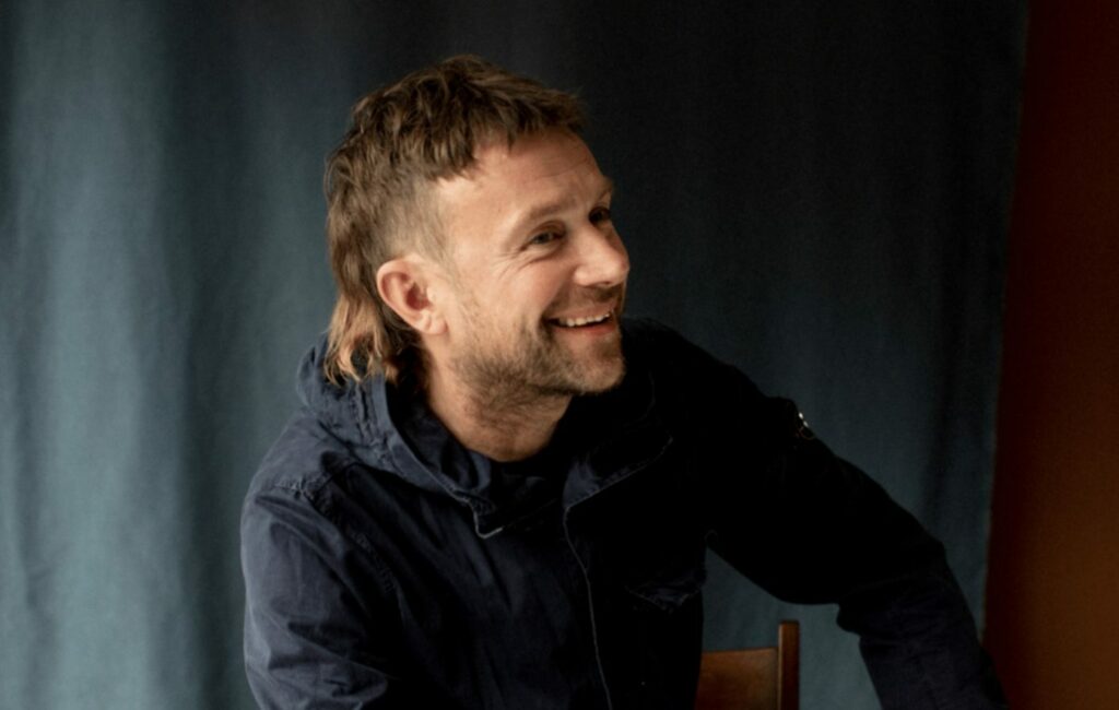 Damon Albarn pictured laughing