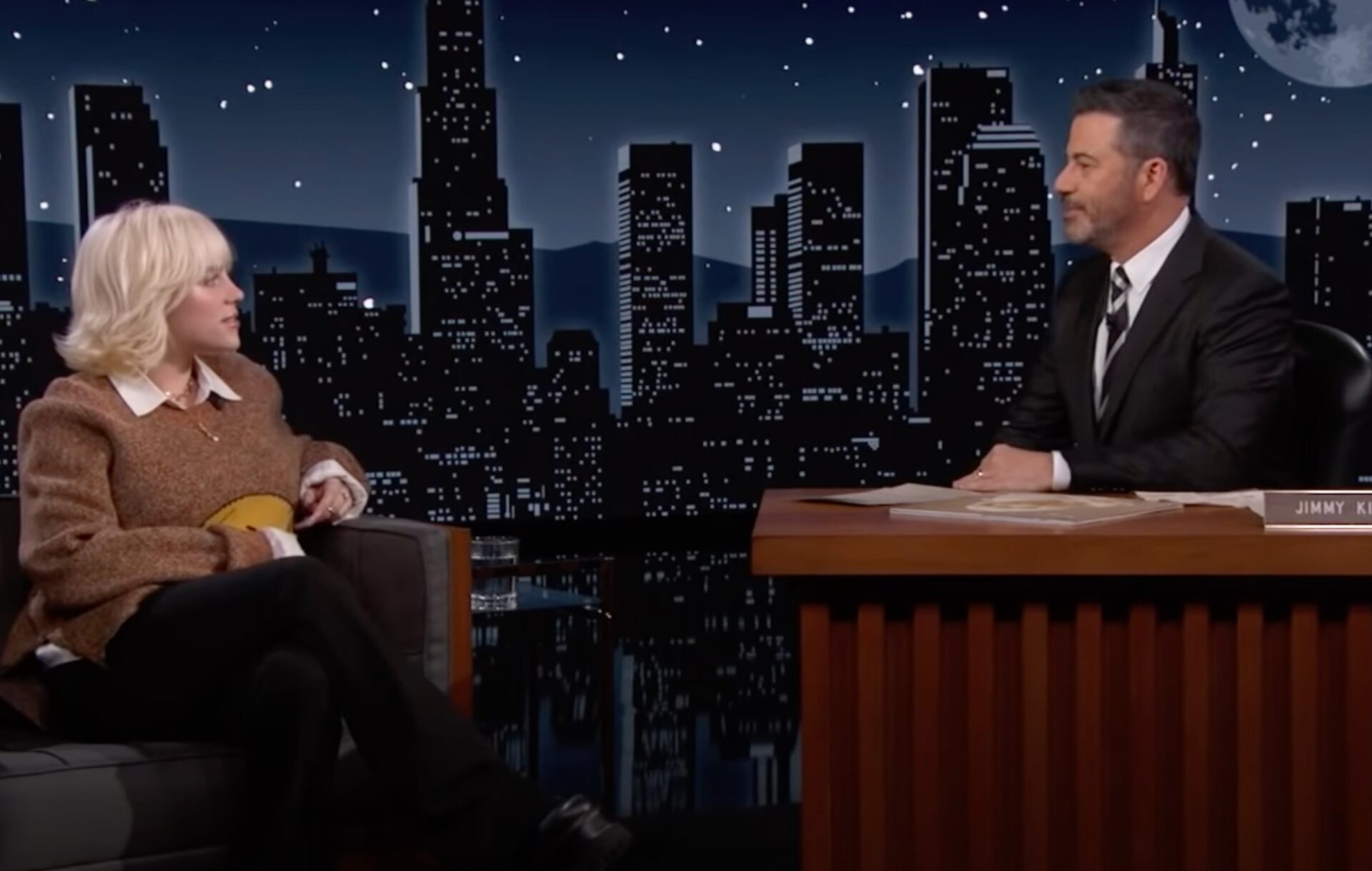 Billie Eilish on Jimmy Kimmel