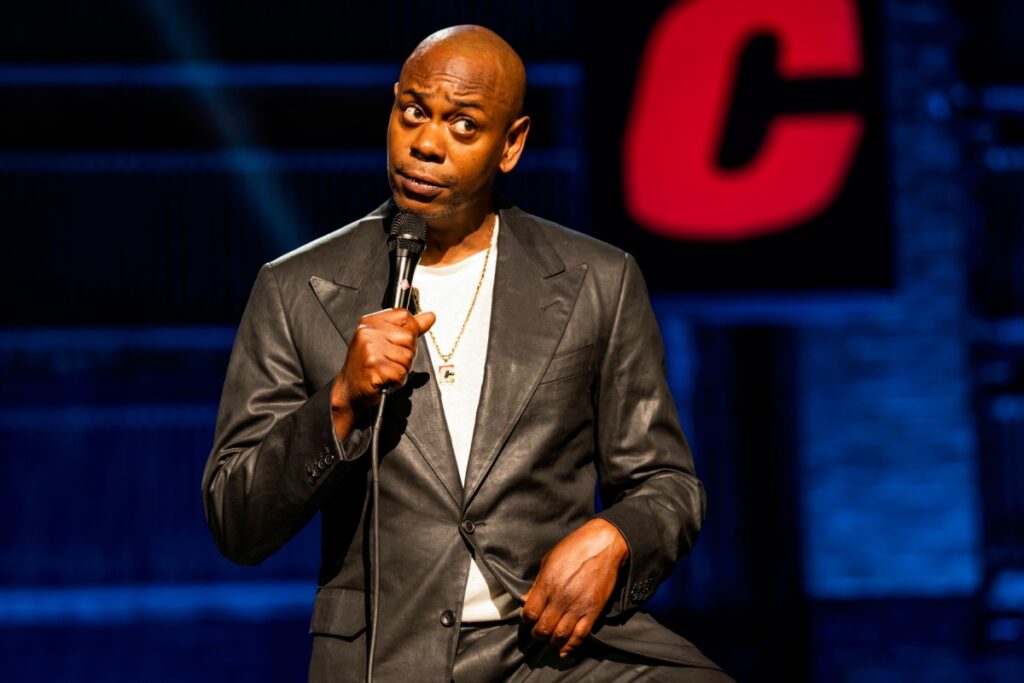 Dave Chappelle performs for Netflix