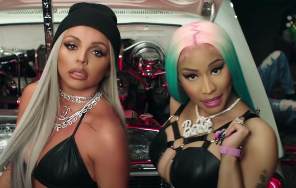 Jesy Nelson and Nicki Minaj in the 'Bad Boys' video