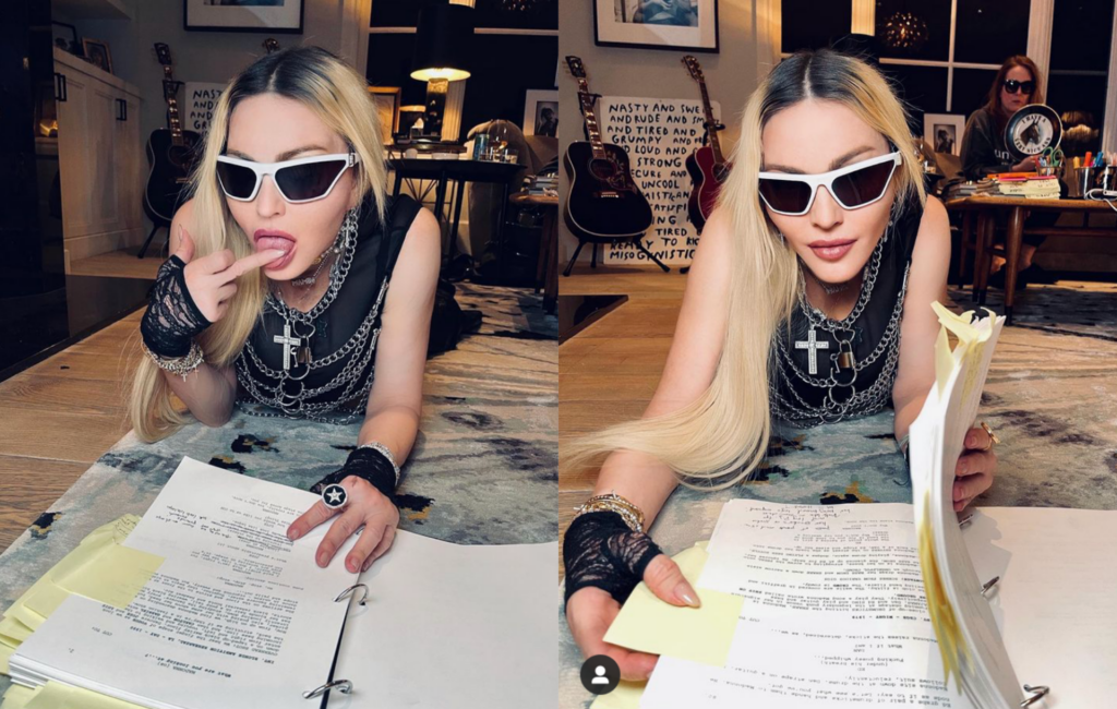 Madonna was “almost finished” with the script for her upcoming biopic back in October 2021