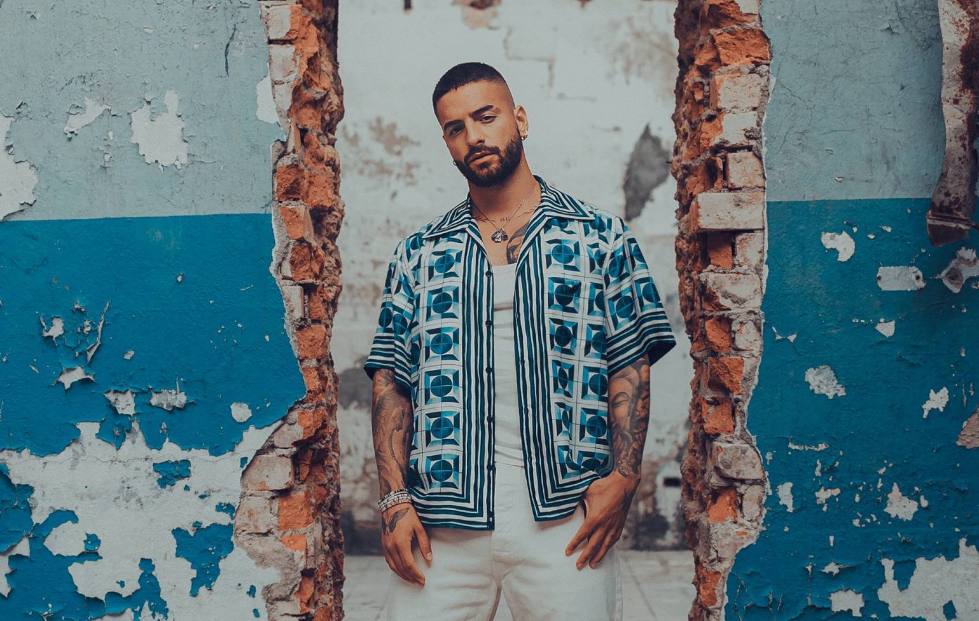 Maluma poses