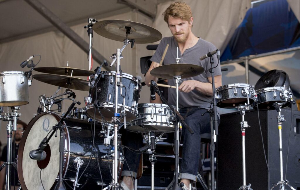 Mark Pontius performs with Foster The People