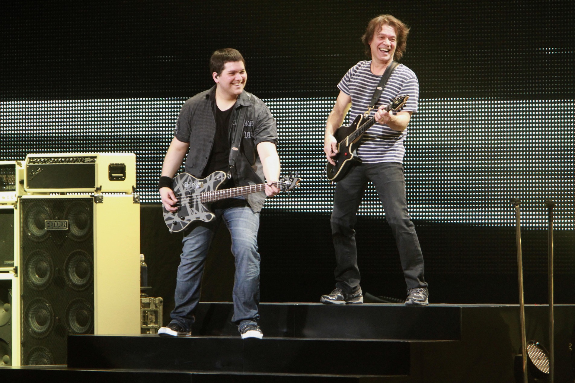 Wolfgang and Eddie Van Halen