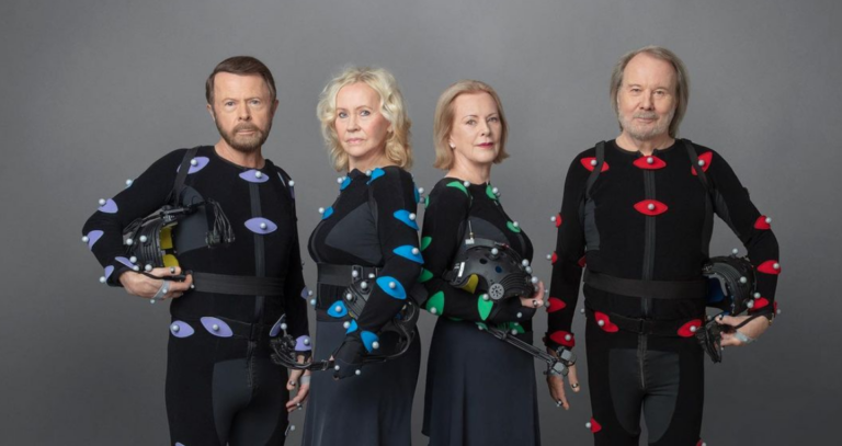 ABBA in the motion capture clothing for live show 'Voyage'