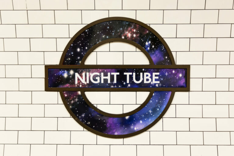 Night Tube Roundel at Oxford Circus