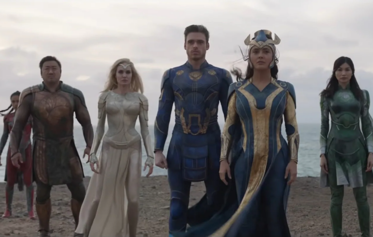 Eternals cast featuring Salma Hayek, Richard Madden, Angelina Jolie, Gemma Chan and more.