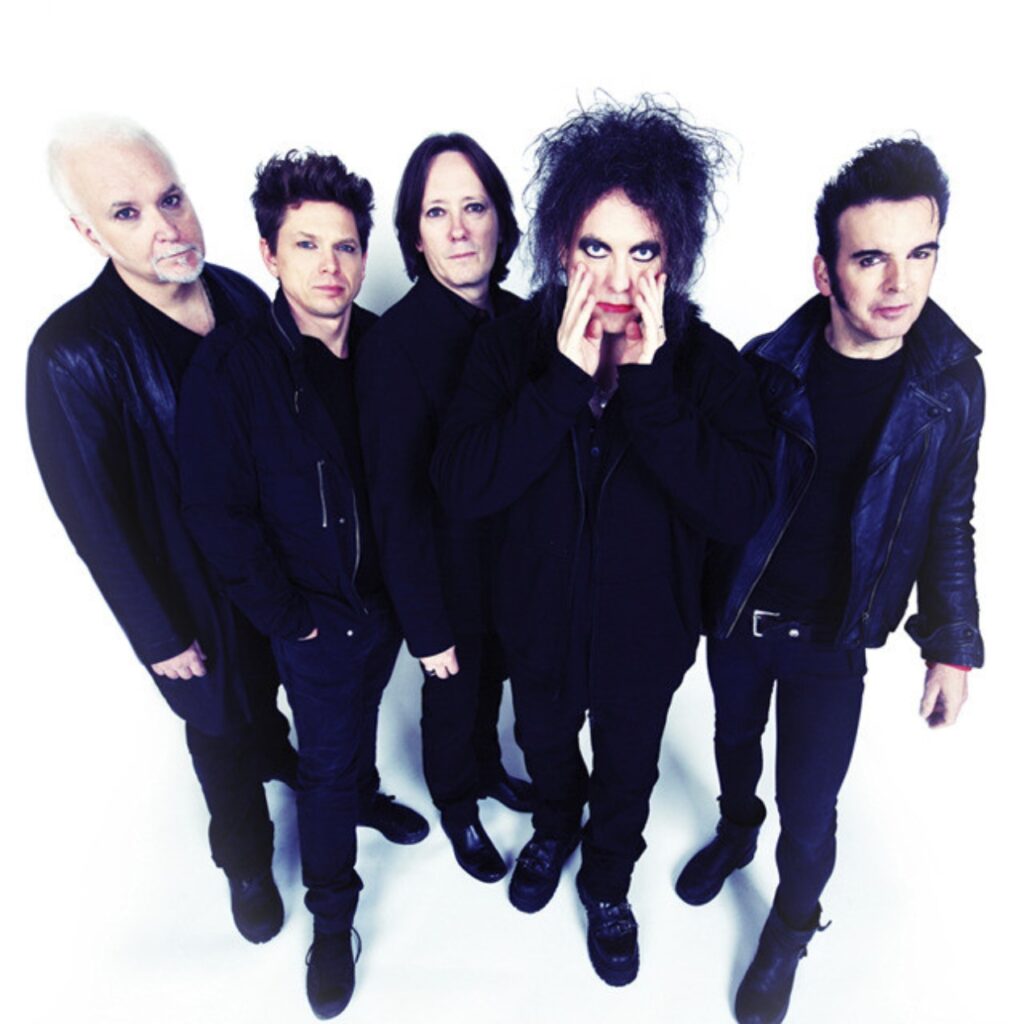 The Cure pose for a press photo