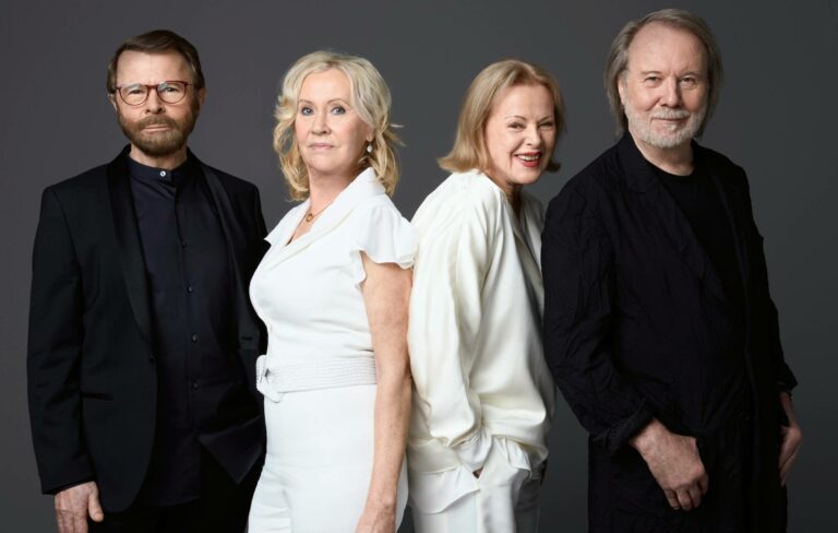 ABBA pose for their 2021 photoshoot