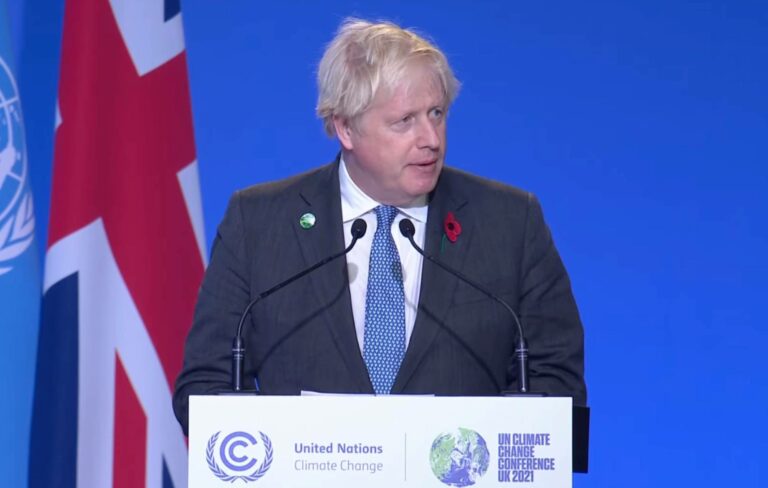 Boris Johnson at COP 26