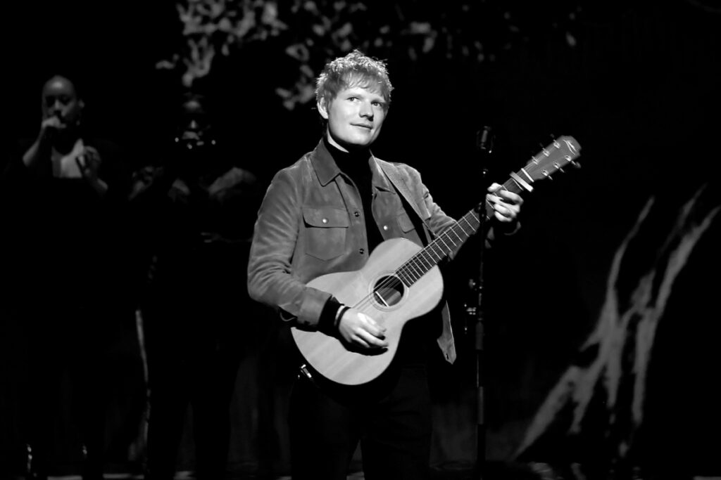 Ed Sheeran performs live