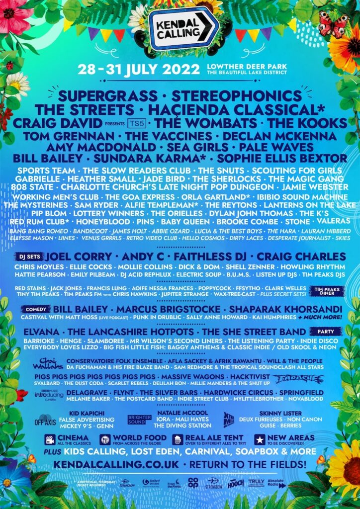 Kendal Calling Lineup 2022