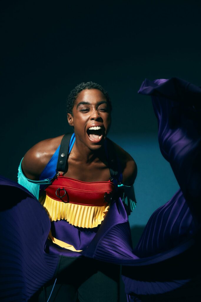 Lashana Lynch poses for Rolling Stone UK