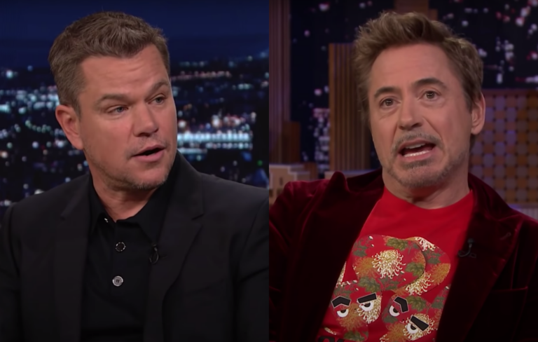 Robert Downey Jr. and Matt Damon on talk shows