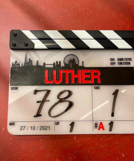 Luther movie clapperboard