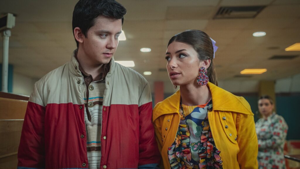 Still from 'Sex Education' season three of Otis and Ruby