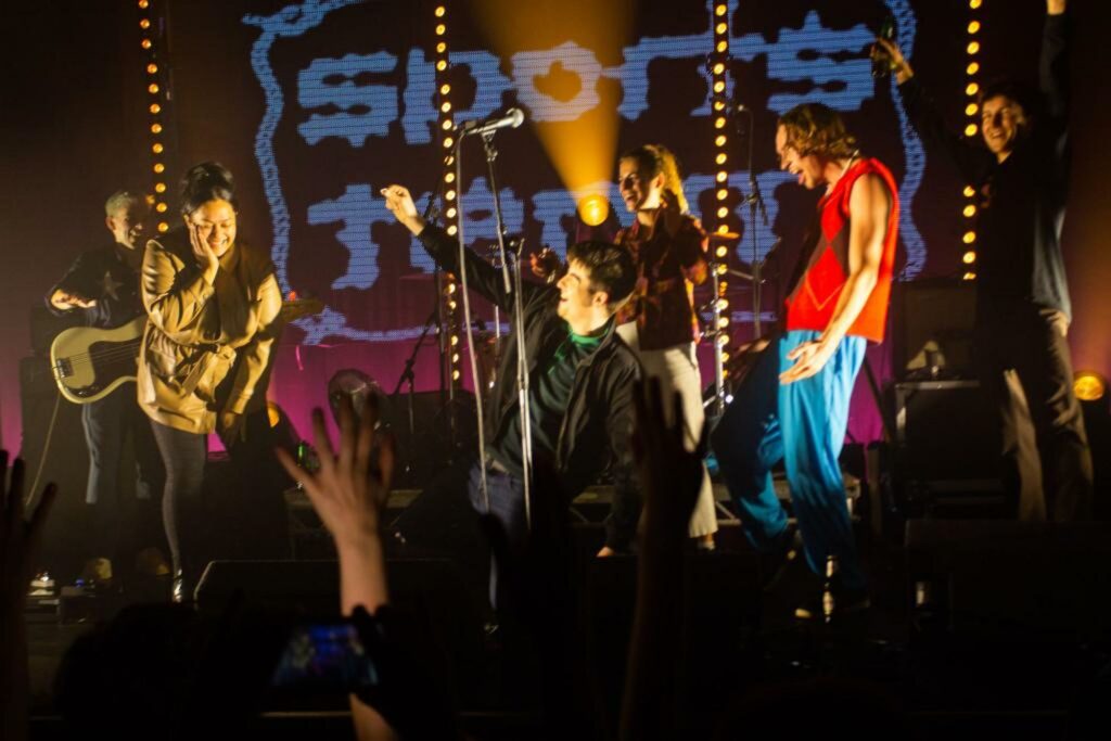 Photo taken of the moment a couple got engaged at a Sports Team show in Leeds.