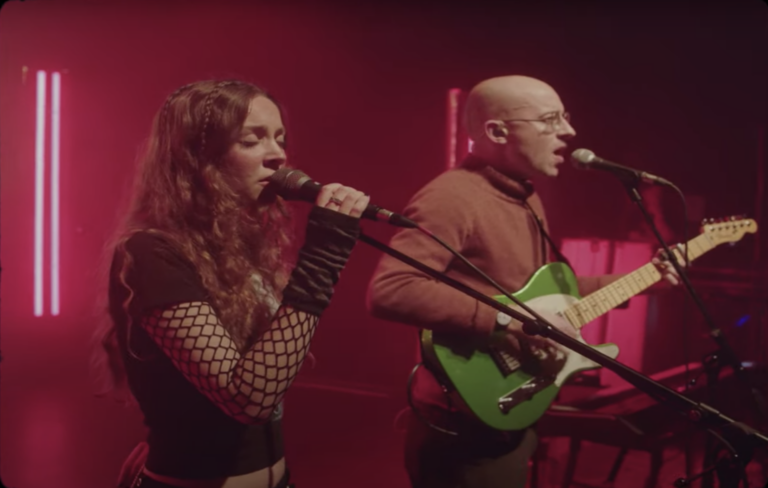 Holly Humberstone and Jack Steadman perform