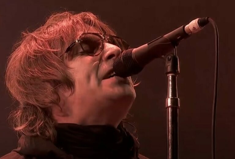 Liam Gallagher performs live