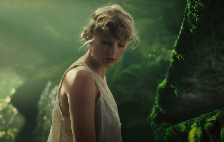 Taylor Swift in the music video for 'Cardigan'