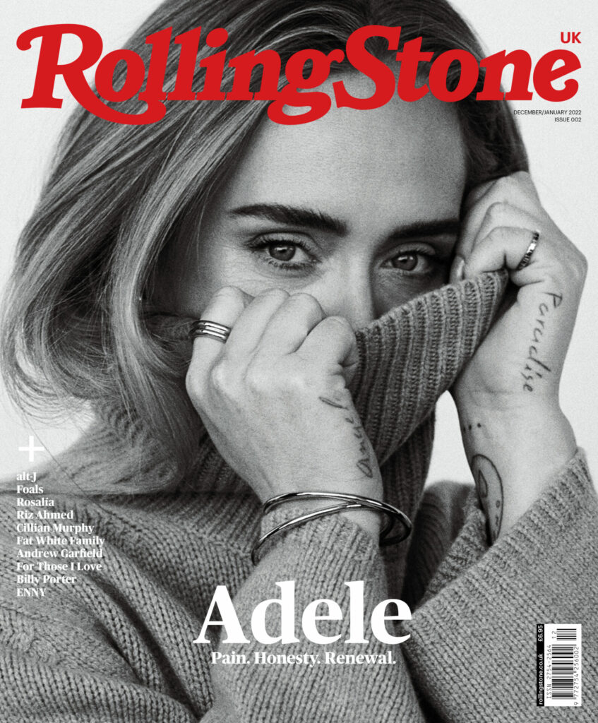 Adele on the cover of Rolling Stone UK