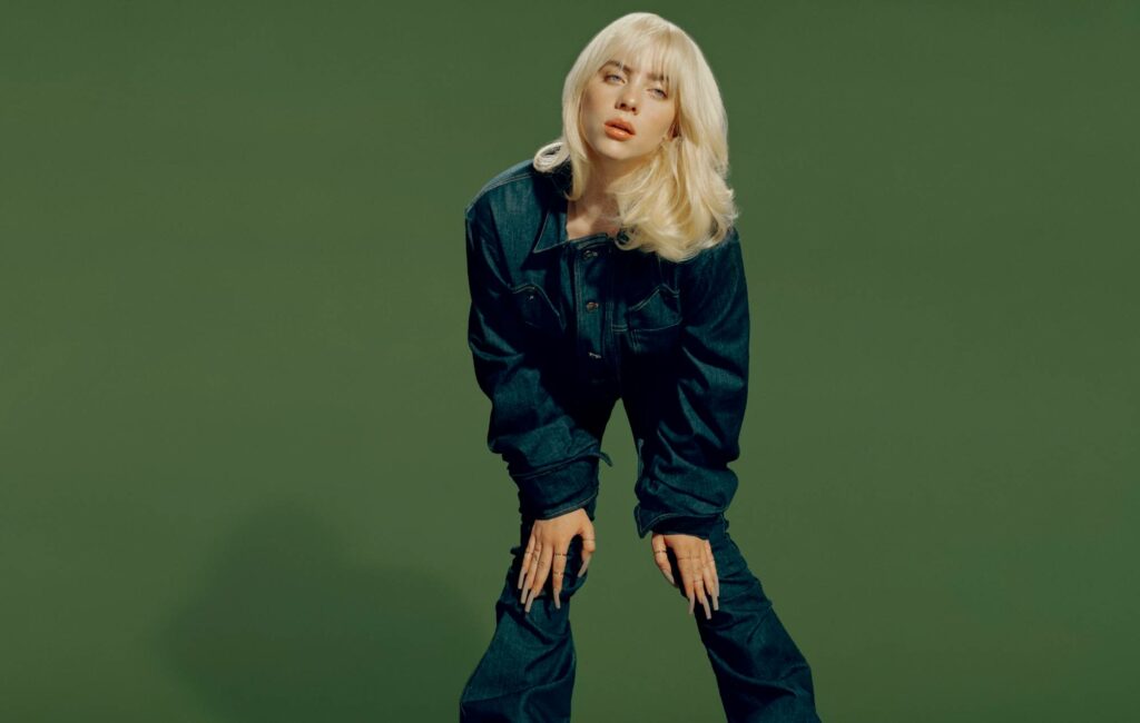 Billie Eilish poses for a press shot