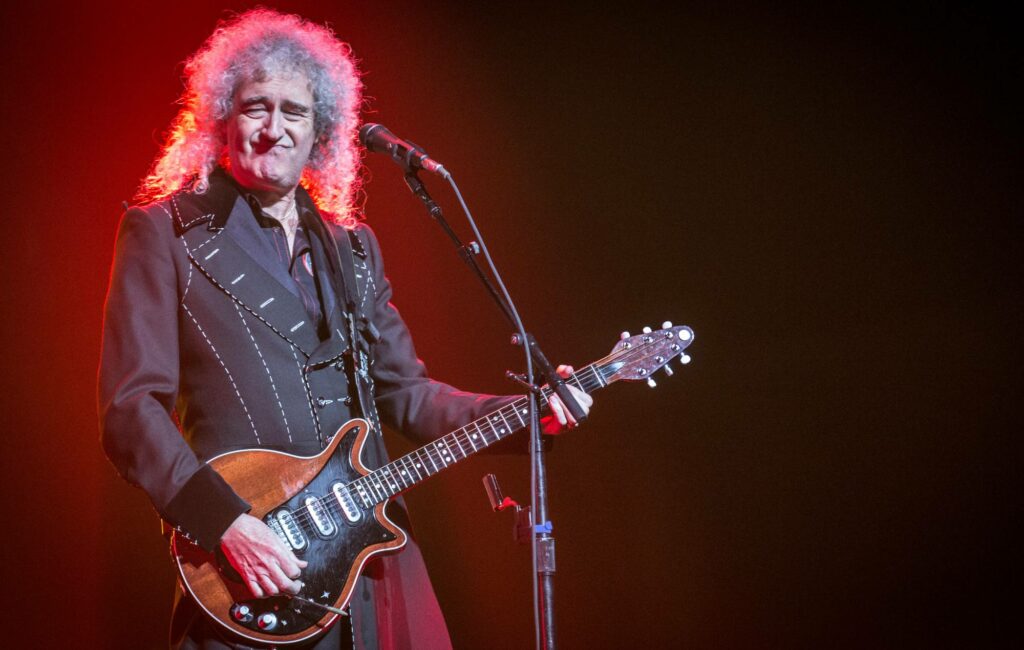 Queen's Brian May performs live