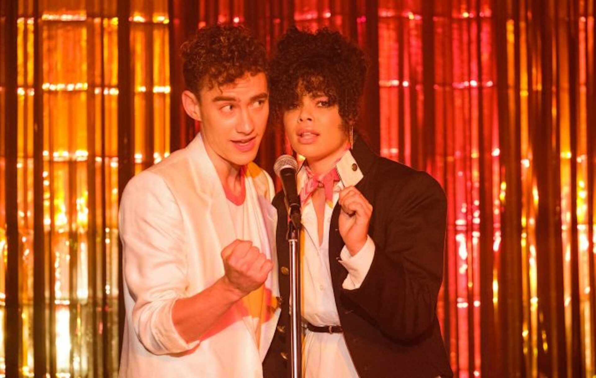 Olly Alexander and Lydia West in 'It's a Sin'