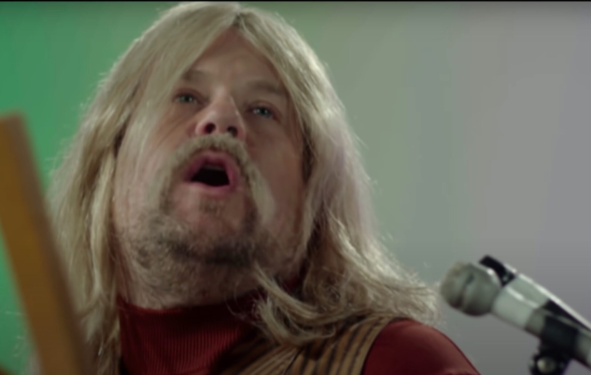 James Corden in a spoof of 'The Beatles: Get Back' for 'The Late Late Show'