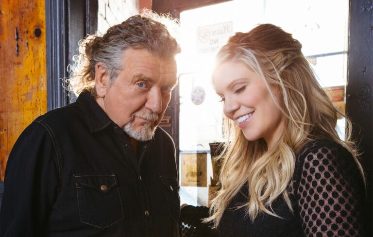Robert Plant and Alison Krauss in a press photo, 2021