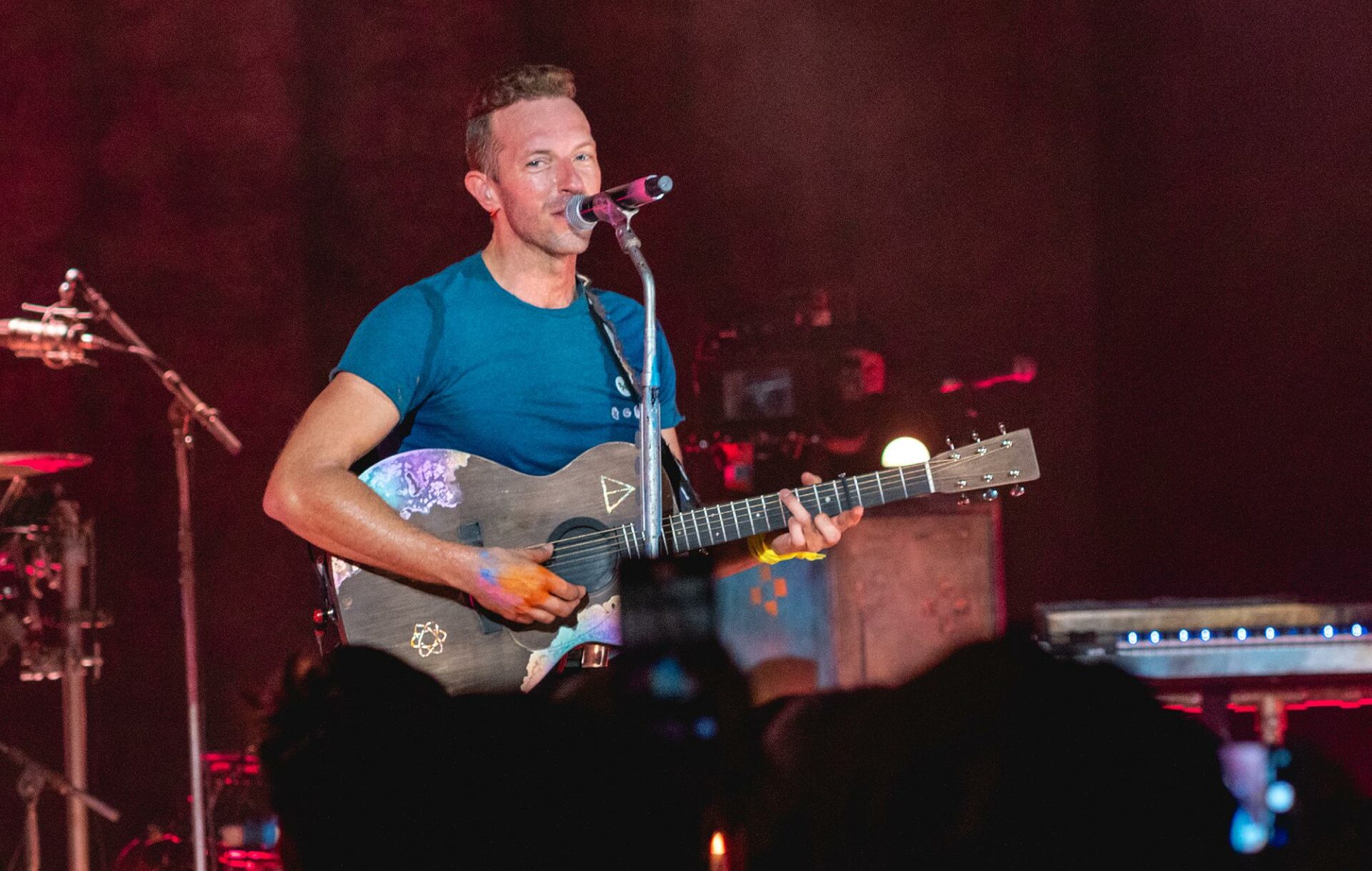 Chris Martin of Coldplay performs live at Shepherd's Bush Empire in 2021