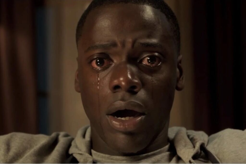 Daniel Kaluuya pictured crying in ‘Get Out’