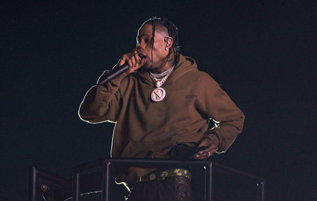 Travis Scott performing at Astroworld