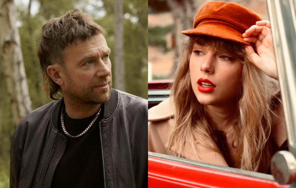 A composite image of Damon Albarn and Taylor Swift