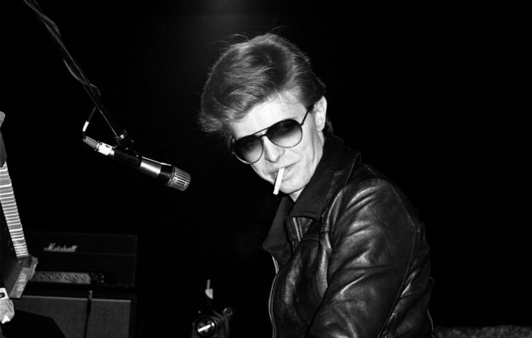 David Bowie performing live in 1977