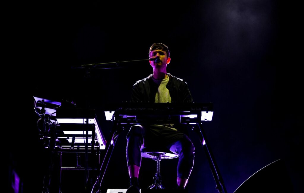 James Blake performing live in 2019