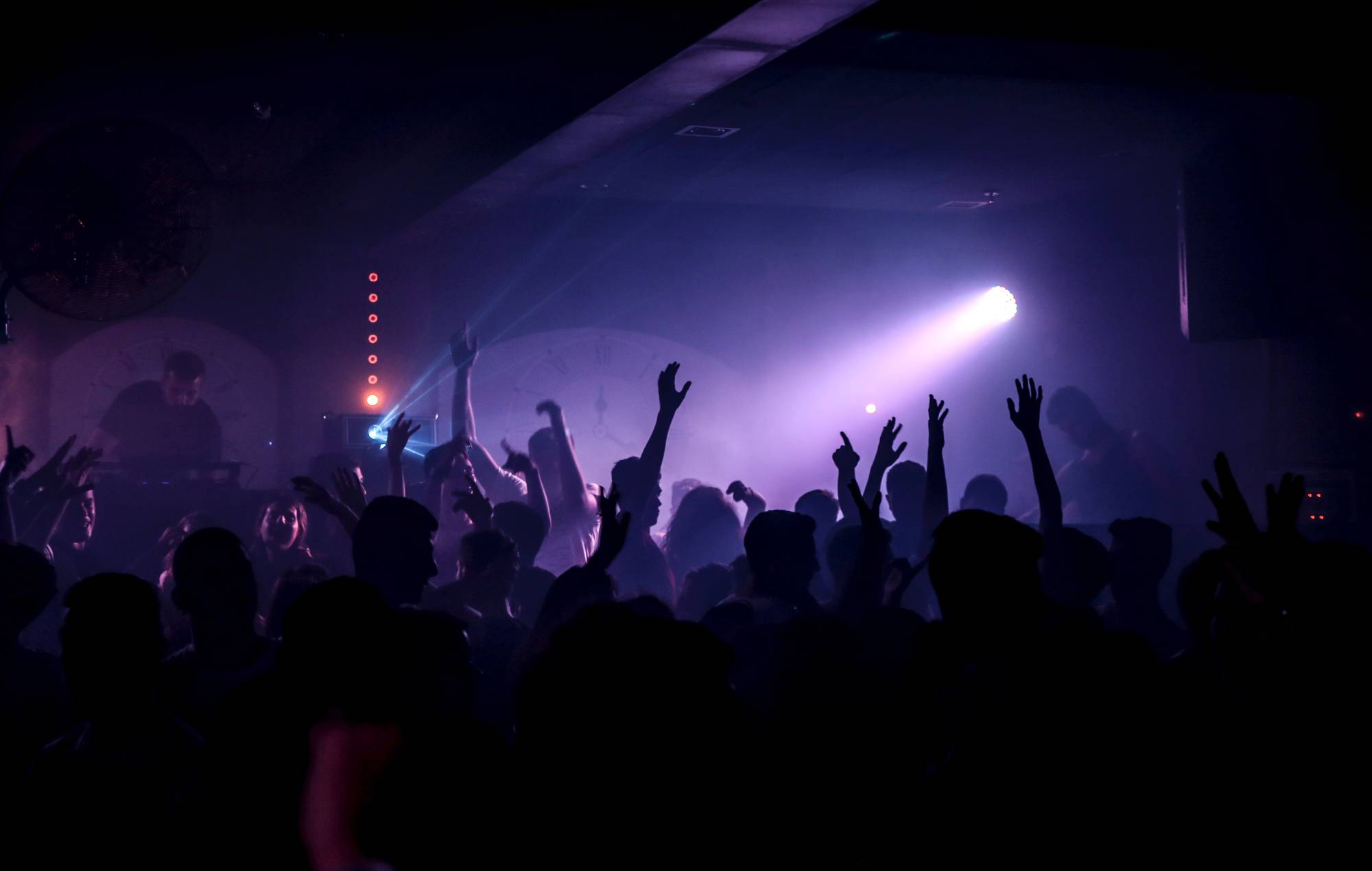 A crowd enjoys an independent gig