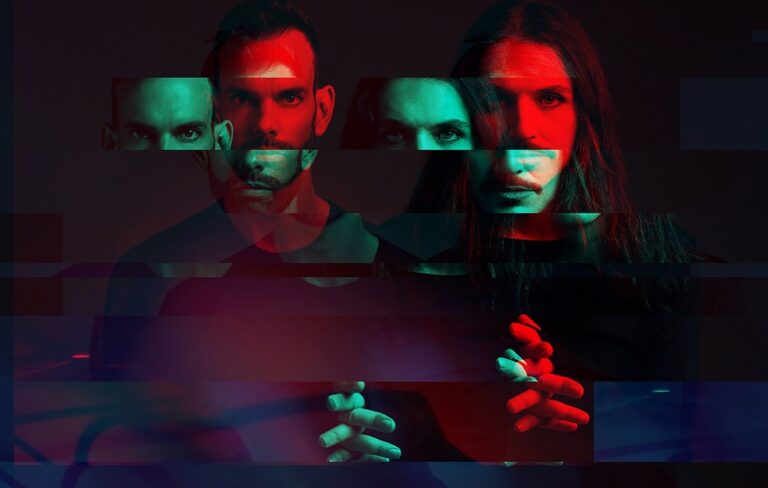 Placebo in jagged, red and green neon cover art