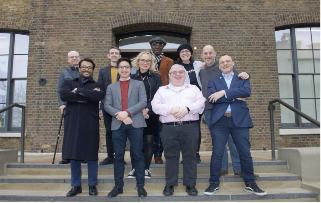 Trustees of Queer Britain in front of their premises at 2 Granary Square