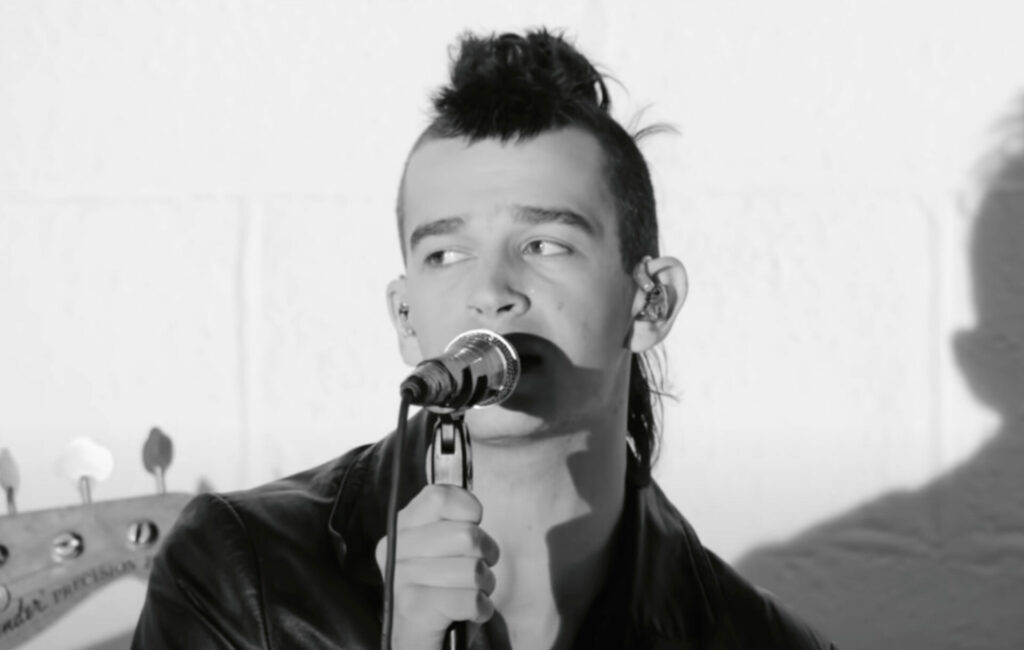 Matty Healy in The 1975's video for 'If You're Too Shy (Let Me Know)'