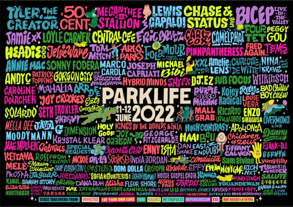 The line-up for Parklife 2022