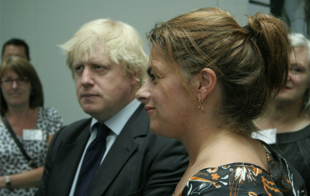 Tracey Emin (r) pictured with Boris Johnson (l) in 2010