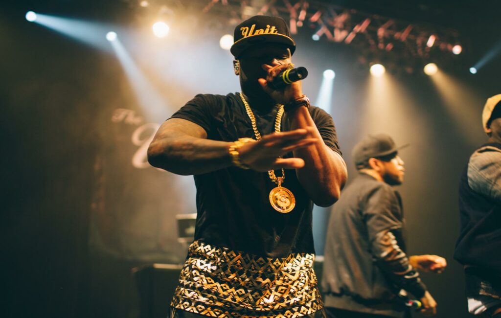 50 Cent is seen performing live onstage