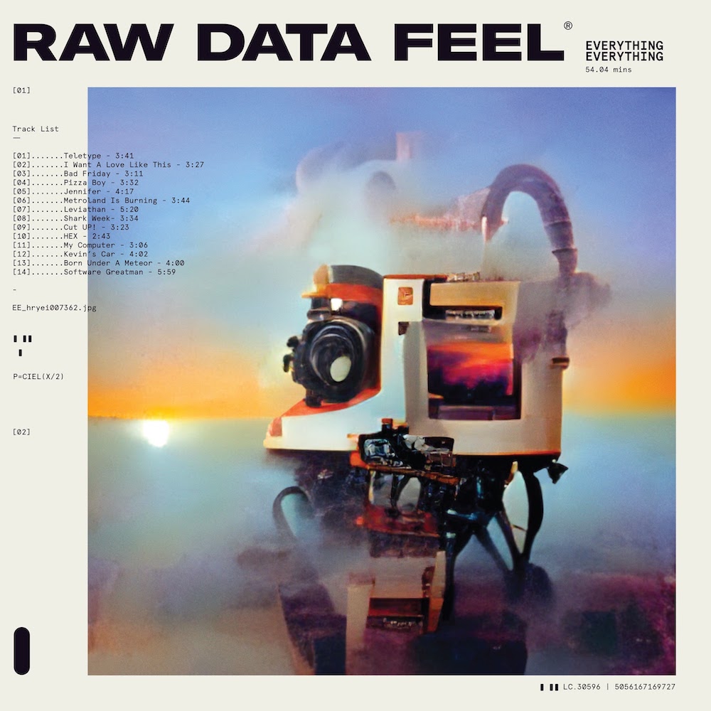 Everything Everything's 'Raw Data Feel' artwork