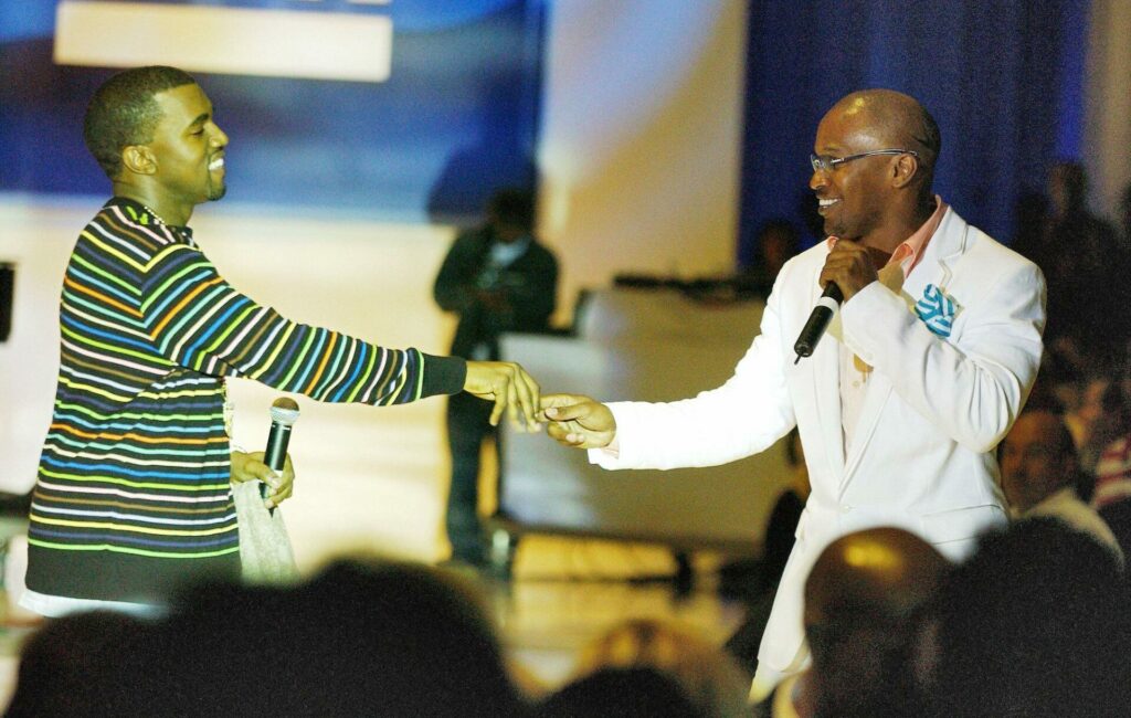 Kanye West and Jamie Foxx, 2005