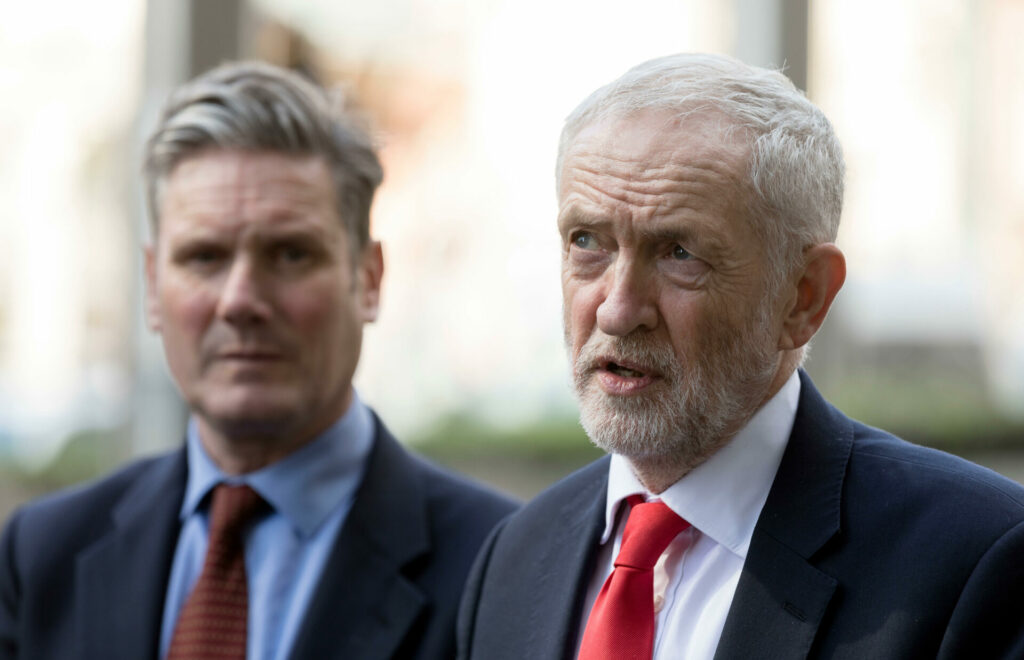Jeremy Corbyn, Leader of the Labour Party, and Sir Keir Starmer attending the European Commission on Brexit (Picture: Alamy/Reuters)