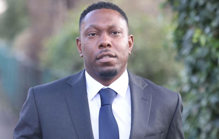 Dizzee Rascal outside Wimbledon Magistrates Court (Picture: Alamy)