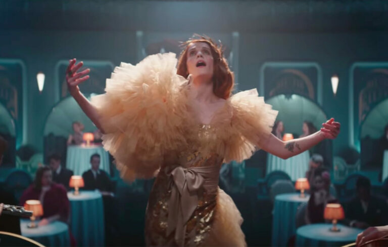 Florence Welch in a still from the 'My Love' video, 2022