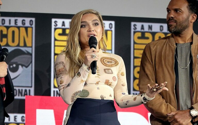 Florence Pugh at the San Diego Comic-Con, 2019