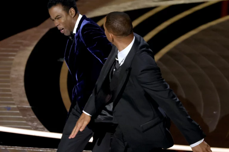 Will Smith slaps Chris Rock live onstage at the Oscars 2022